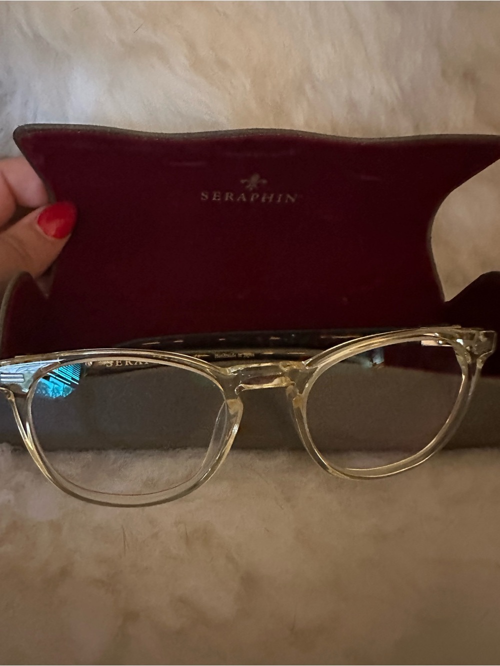 Seraphine Transparent Clear Frame Women's Glasses